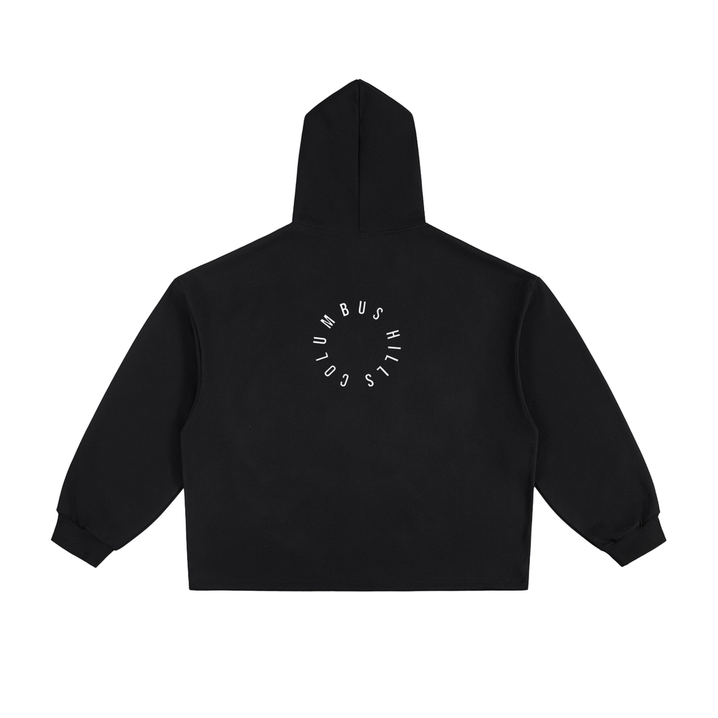 Bonfire Warmth Essential Heavyweight Oversized Drawstring Hem Hoodie