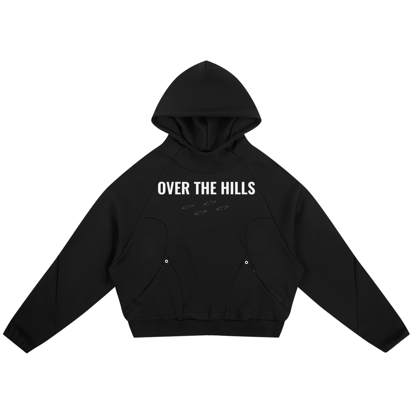 Over the hills UAP Panel Raglan Hoodie
