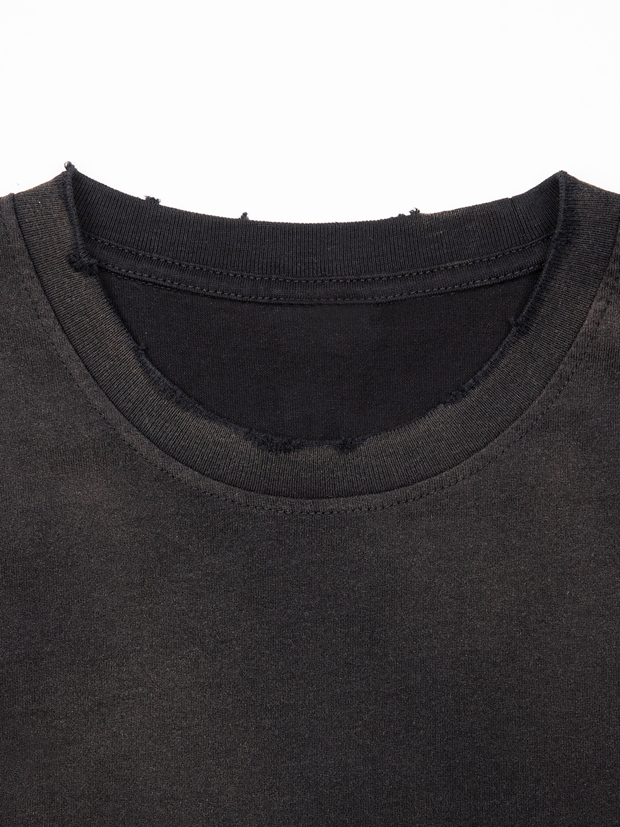 Mountain Vintage Wash Frayed T-Shirt - 260 GSM