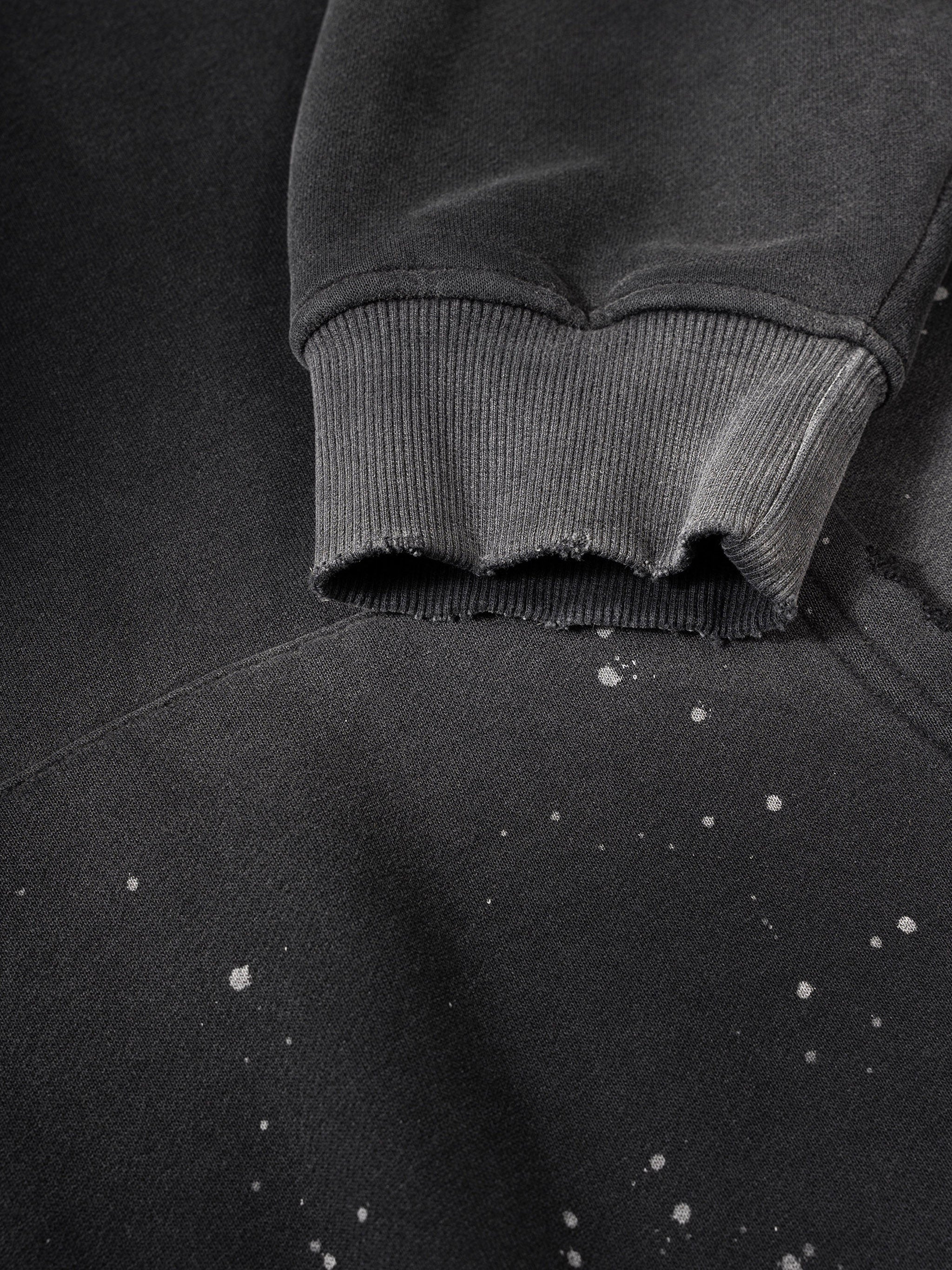 Bonfire stories 🔥 Vintage Washed Frayed Fleece Hoodie